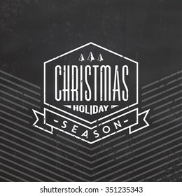 Christmas Typographic Background / Merry Christmas