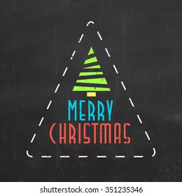 Christmas Typographic Background / Merry Christmas