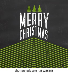Christmas Typographic Background / Merry Christmas