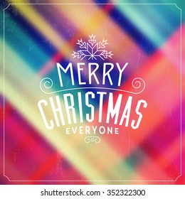 Christmas Typographic Background / Merry Christmas