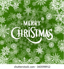 Christmas Typographic Background Set / Merry Christmas And Happy New Year art