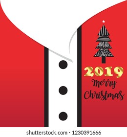Christmas Typographic Background,Merry Christmas 2019,Santa