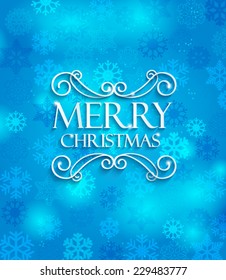 Christmas typographic label for Xmas and New Year holidays design. Calligraphic vector Decoration.