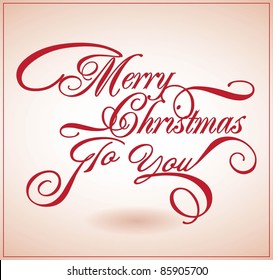 Christmas typography