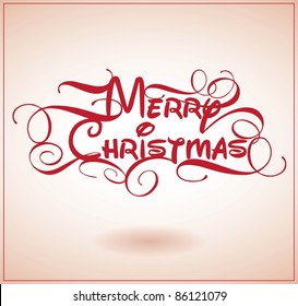 Christmas typography