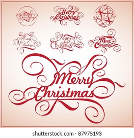 Christmas typography