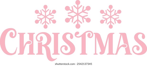 Christmas typography clip art design on plain white transparent isolated background for card, shirt, hoodie, sweatshirt, apparel, card, tag, mug, icon, poster or badge