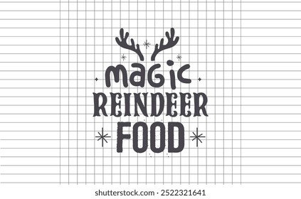 Christmas Typography Creative Trendy Design For POD