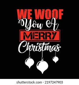 Christmas typography design and typography design