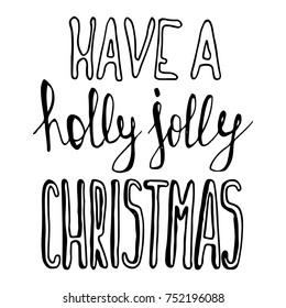 Christmas typography and design elements. Christmas lettering. Vector illustration