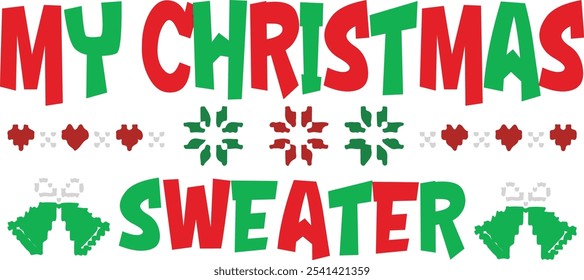 
Christmas Typography Design. Printing For Tshirt, Sweatshirt, Mug, Banner, Poster etc.
