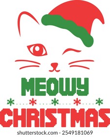 
Weihnachten Typografie Design. Druck für T-Shirt, Sweatshirt, Becher, Banner, Poster usw.