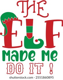 
Christmas Typography Design. Printing For Tshirt, Sweatshirt, Mug, Banner, Poster etc.