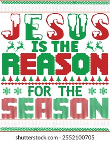 
Christmas Typography Design. Printing For Tshirt, Sweatshirt, Mug, Banner, Poster etc.
