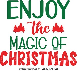 
Christmas Typography Design. Printing For Tshirt, Sweatshirt, Mug, Banner, Poster etc.