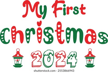 
Christmas Typography Design. Printing For Tshirt, Sweatshirt, Mug, Banner, Poster etc.