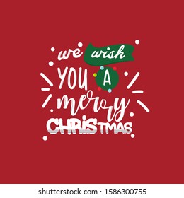 Christmas Typography Design Vector Illustration 