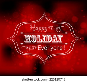 Christmas typography, handwriting