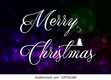 Christmas typography, handwriting