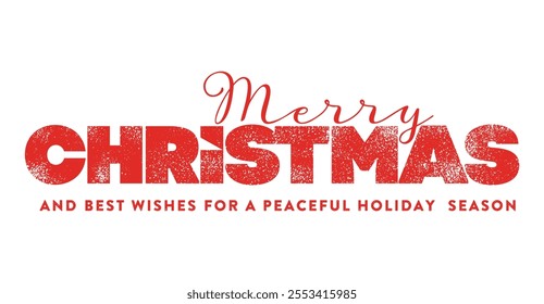Christmas typography, handwriting . Vector Illustration.