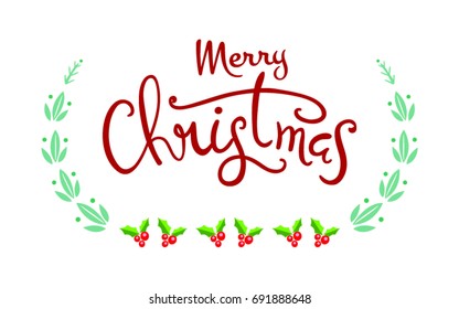 christmas typography lettering
