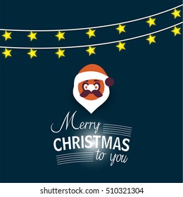 Christmas typography, merry Christmas.