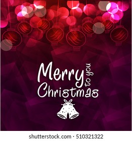 Christmas typography, merry Christmas.