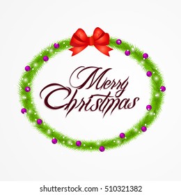 Christmas typography, merry Christmas.