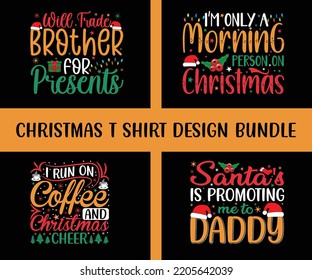 Christmas typography set. Happy Christmas Day Gift. Christmas merchandise designs. t shirt designs for ugly sweater x mas party.