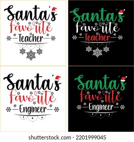 Christmas typography t shirt design