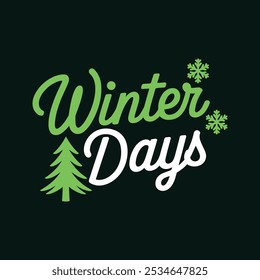 christmas typography T shirt design with editable vector graphic. Perfect for print items and bags, posters, cards. isolated on black background.