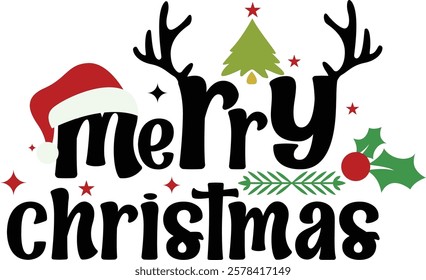 Christmas typography t shirt design, minimalist t shirt design