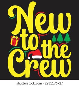 Christmas typography T-shirt Design With custom vector