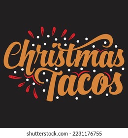 Christmas typography T-shirt Design With custom vector