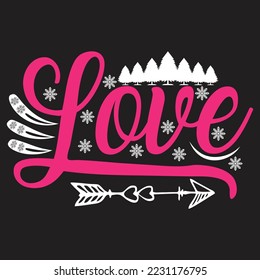 Christmas typography T-shirt Design With custom vector