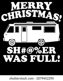 Christmas Typography T-shirt Design. Merry Christmas! was full. Merchandise designs, Sublimation SVG Cut File, Mugs, Print, sign, symbol, art, label, word, drawn, modern, isolated, drawing