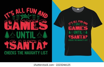 Weihnachtstypografie-T-Shirt-Design. Weihnachts-T-Shitr-Design, Weihnachts-SVG T-Shirt-Design.