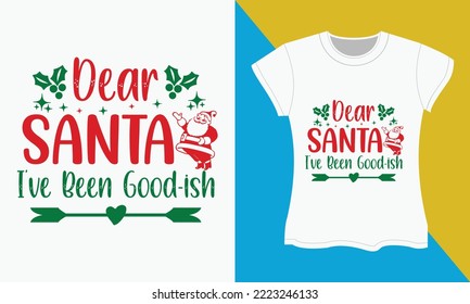 Weihnachtstypografie-T-Shirt-Design. Weihnachts-T-Shitr-Design, Weihnachts-SVG T-Shirt-Design.