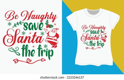 Weihnachtstypografie-T-Shirt-Design. Weihnachts-T-Shitr-Design, Weihnachts-SVG T-Shirt-Design.