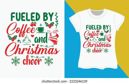 Weihnachtstypografie-T-Shirt-Design. Weihnachts-T-Shitr-Design, Weihnachts-SVG T-Shirt-Design.