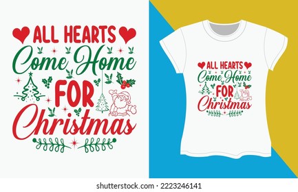 Weihnachtstypografie-T-Shirt-Design. Weihnachts-T-Shitr-Design, Weihnachts-SVG T-Shirt-Design.