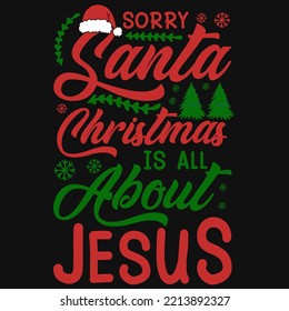Weihnachtstypografie-T-Shirt-Design, Vektordesign 