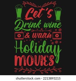 Christmas typography tshirt design vector design 