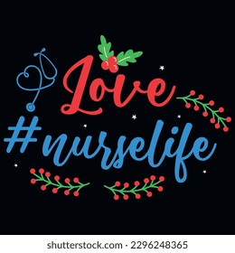 Christmas typography tshirt design vector design 