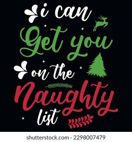 Weihnachtstypografie-T-Shirt-Design, Vektordesign 
