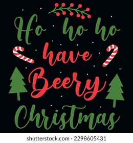 Christmas typography tshirt design vector design 