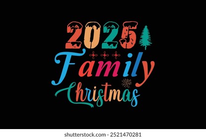 Christmas Typography T-shirt Design Vector Graphic Template
