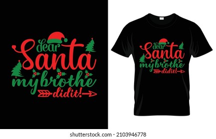 Christmas Typography T-Shirt, Merry Christmas Vector, Christmas Gift Ideas, Merry Christmas Shirt, Gift Ideas