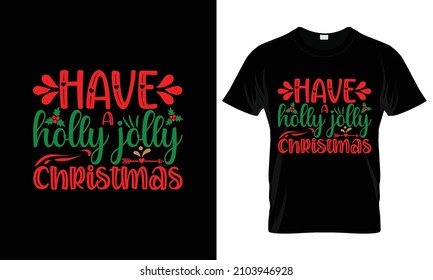 Christmas Typography T-Shirt, Merry Christmas Vector, Christmas Gift Ideas, Merry Christmas Shirt, Gift Ideas