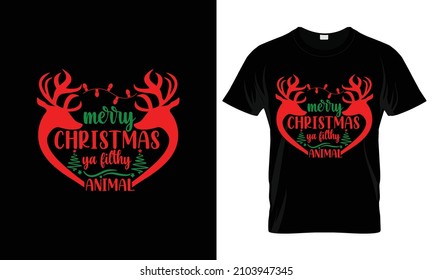 Christmas Typography T-Shirt, Merry Christmas Vector, Christmas Gift Ideas, Merry Christmas Shirt, Gift Ideas